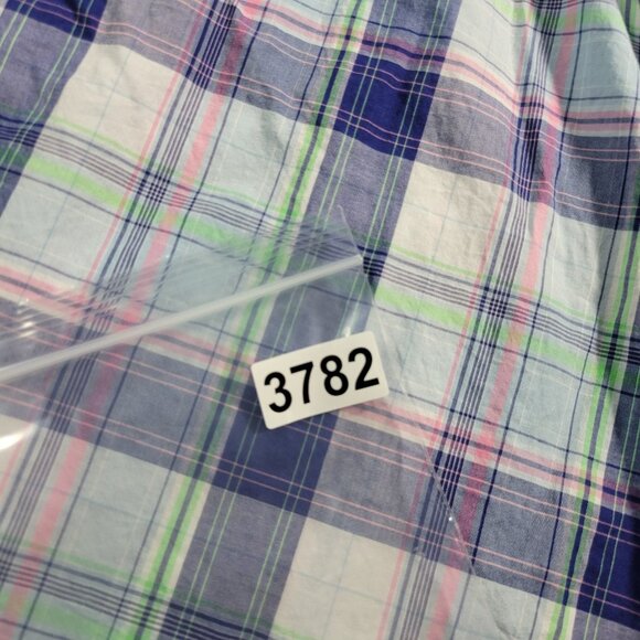 Vineyard Vines Shirt Mens Large Check Button Down Colorful Whale Preppy - Picture 7 of 7